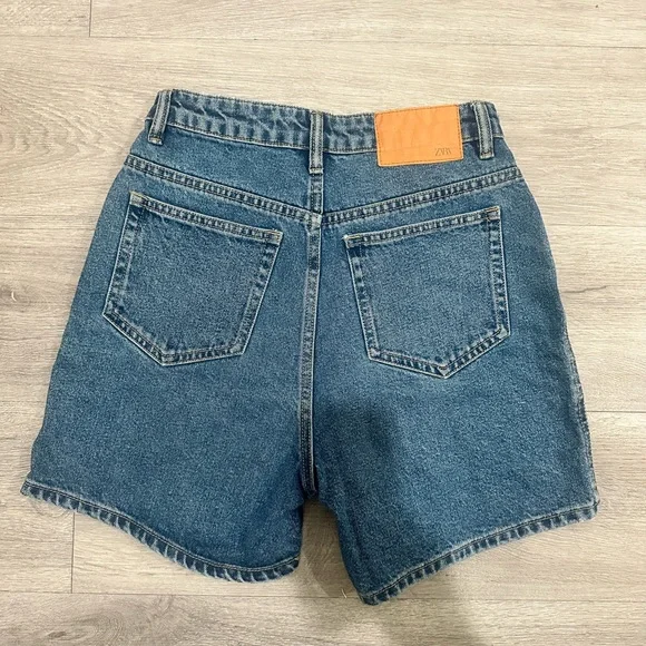 Zara Blue Jean Shorts for Women - Picture 4 of 4